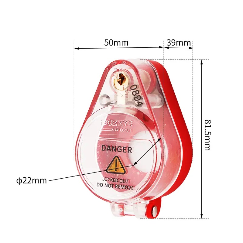 Блокиратор пусковой кнопки со встроенным замком DPJ1 Блокиратор пусковой кнопки со встроенным замком DPJ1